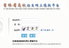 http://221.8.13.20吉林高考报名系统