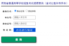 <b>河南省2026年普通高等学校招生考试成绩查询（含对口生和专升本）</b>